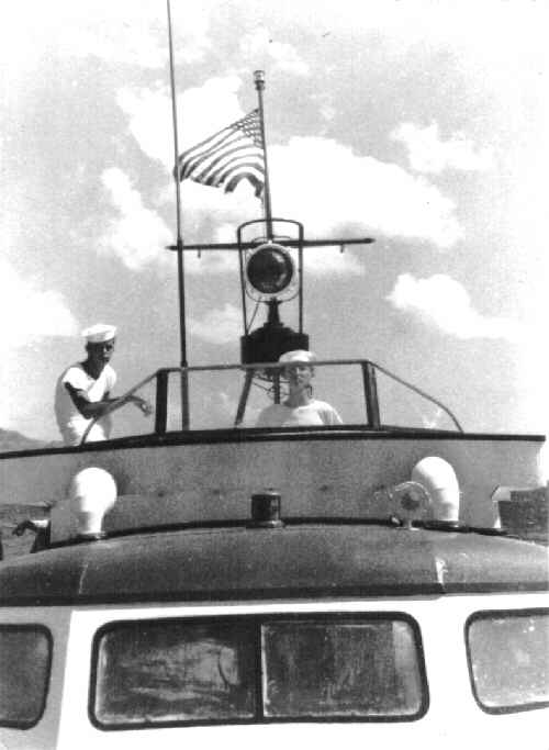 Admiral's Barge, underway - Guam, M. I.